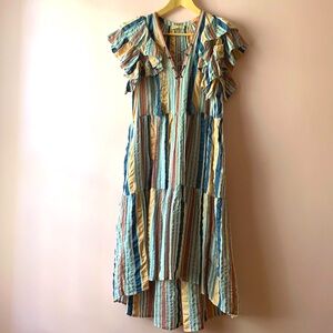 Ulla Johnson Leonie Seersucker Dress 6 /8
